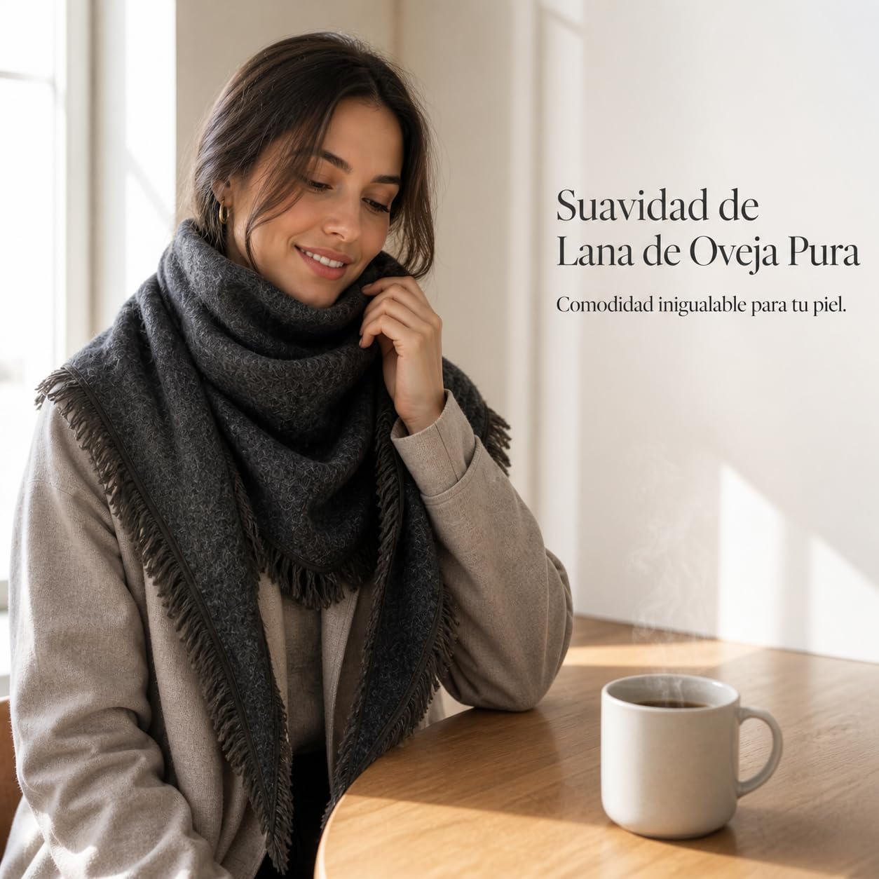 Sciarpa Donna Invernale Triangolare, Verde