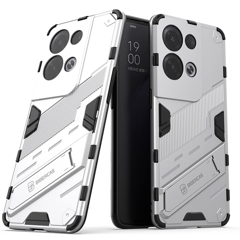 Custodia SEAHAI Per Oppo Reno 8 Pro 5G Con Supporto Nascosto, Antiurto Militare Blu - 6