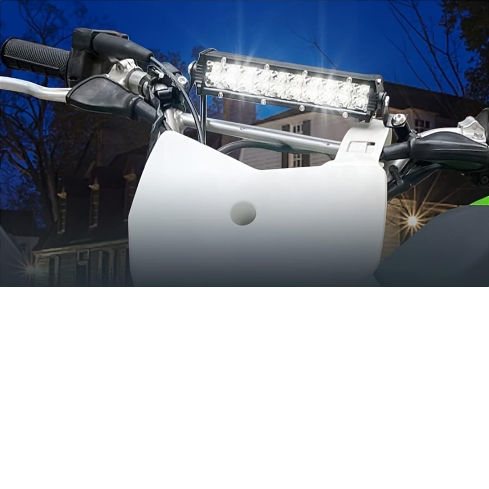 LED Fendinebbia Barra Luminosa LED Faro Barra Luminosa LED 60 W Con Kit Interruttore Per La Maggior Parte Dei Manubri 7/8" Giallo Bianco Faro Moto
