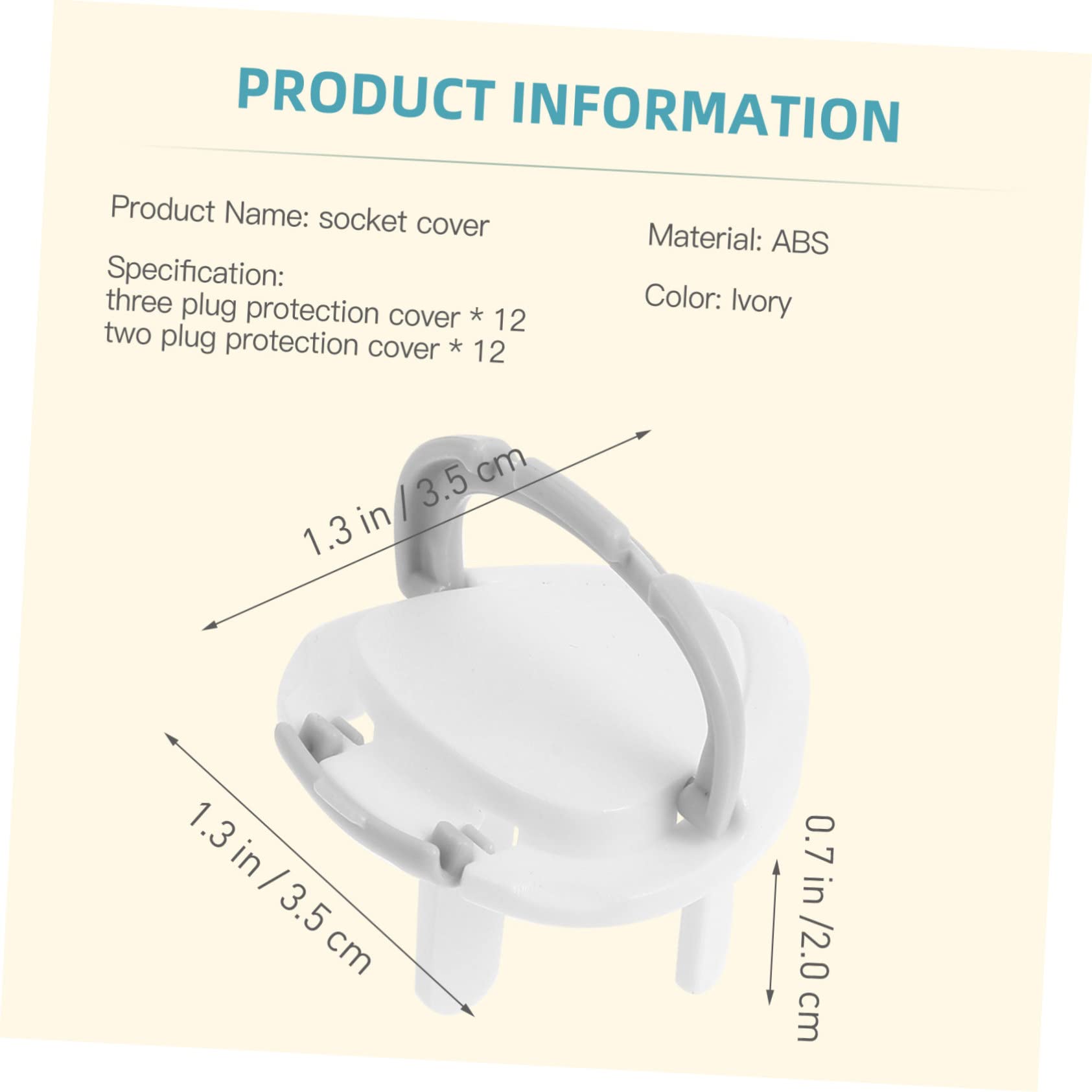 HOLIDYOYO 24pcs Socket Guards Electric Outlet Covers Child Plug Cover for Home Safety Babyproofing