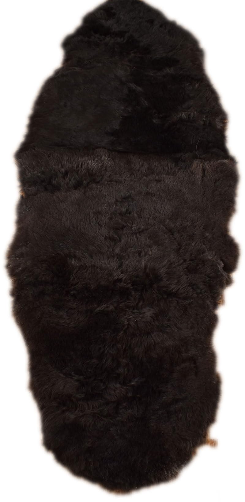 generisch Island LAMMFELL Teppich DOPPEL Fell BETTVORLEGER SCHWARZ Natur CA. 180 x 60 cm Fell Teppich KURZWOLLIG AUS 2 Island LAMMFELLEN BETTVORLGER ÜBERWURF Dunkelbraun SCHWARZ Natur