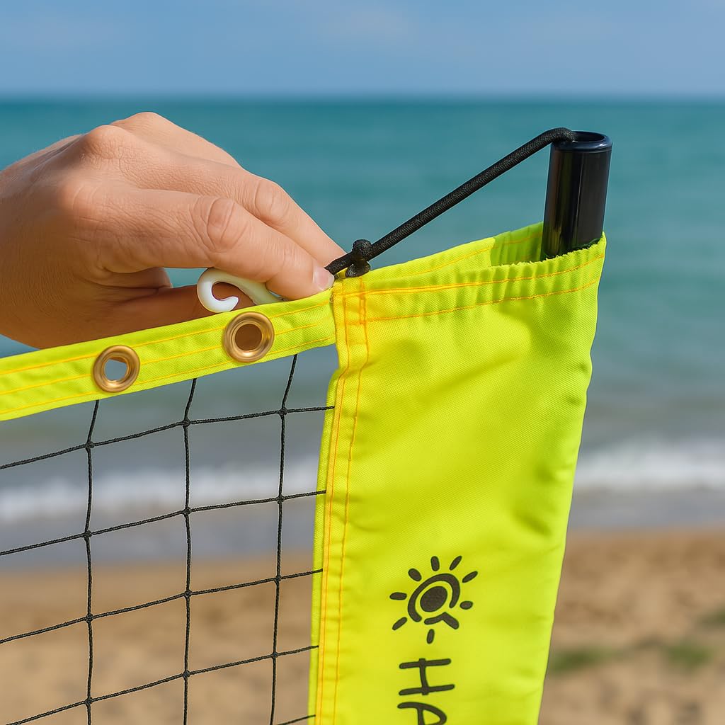 HALOFIT Pickleball & Badminton Set – 2-in-1 Netz mit Schlägern & Bällen – Tragbares Netzsystem für Garten, Indoor & Outdoor – 5 m Netz, 4 Schläger, 2 Pickleball-Bälle, 3 Federbälle & Tragetasche