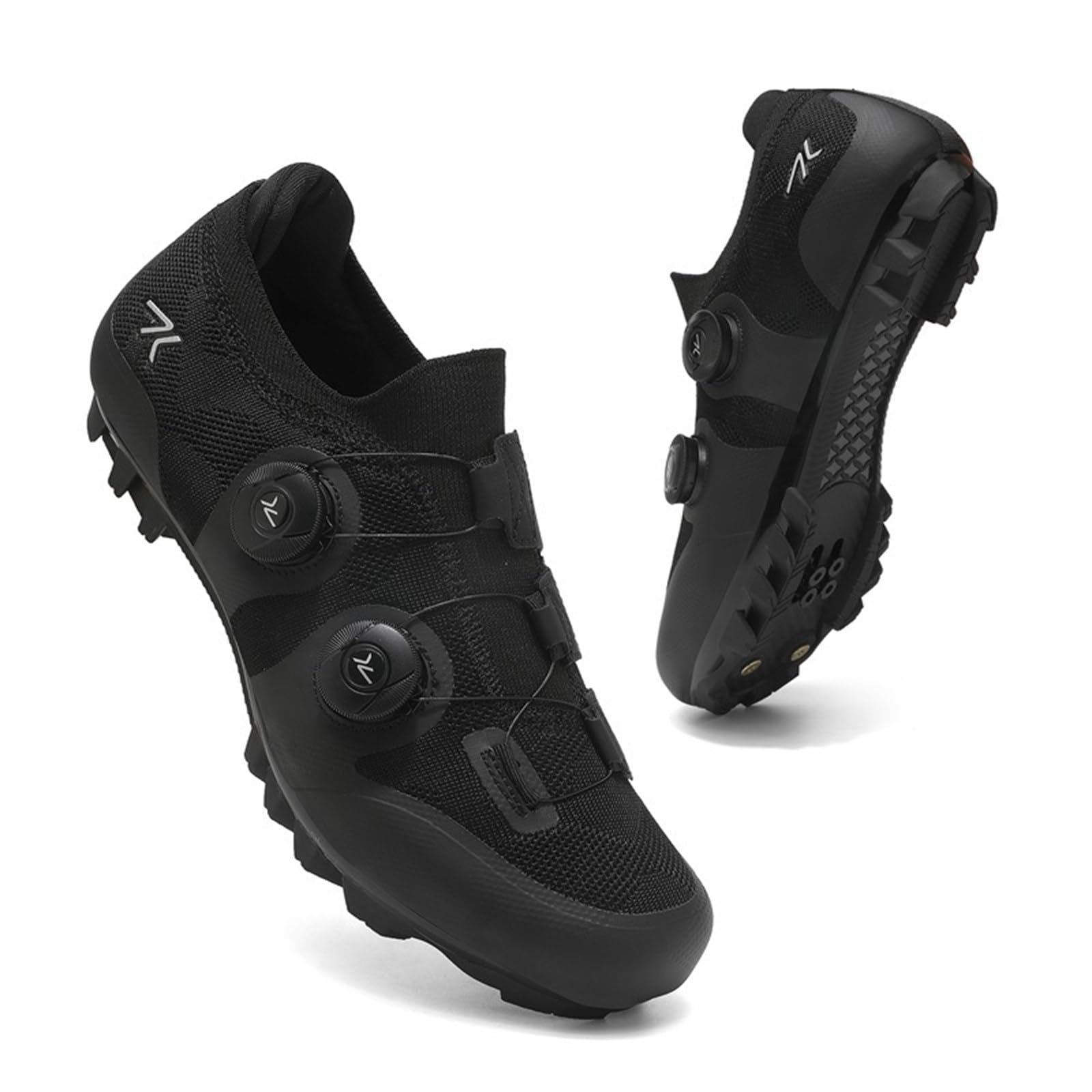 Hixingo Zapatilla de Ciclismo MTB Hombre Mujer, Compatibles SPD Lock System Zapatos Bicicleta Montaña Exterior, Unisex Zapatillas de Ciclismo Antideslizante Respirables Adulto