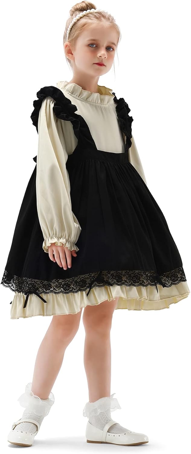 K KomForme Girl's Ballet Flats Non-Slip Soft Mary Jane Walking Party Dress Shoes for Toddler/Little Kid/Big Kid - Image 3