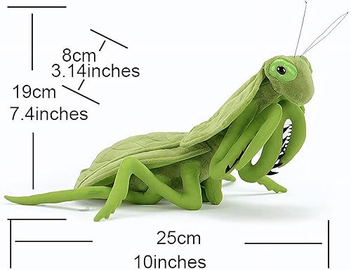 Miniatura 2 de Juguete de peluche realista de Mantis rezando, peluche de animal Mantis realista, muñeca de animales de simulación