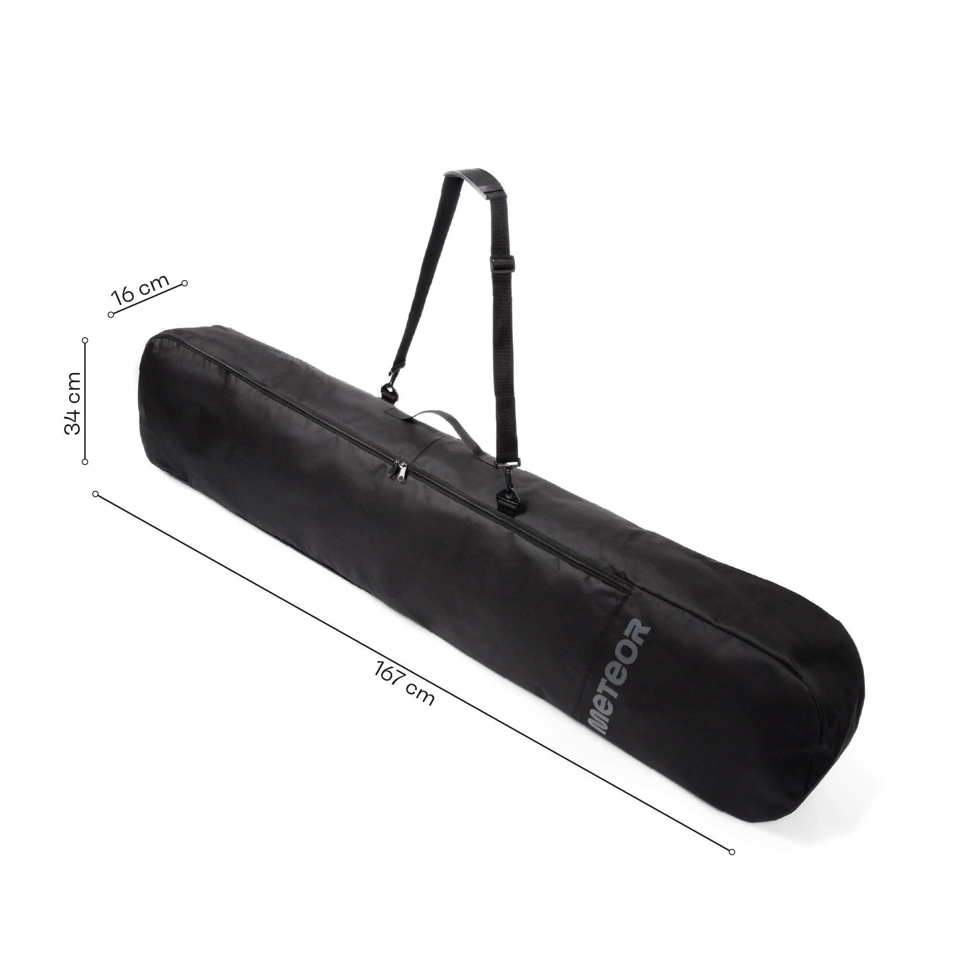 meteor Snowboardtasche [bis 167cm] reißfestes Snowboard Cover Leicht und wasserfeste Tasche für Snowboard - Langlebig und ideal für einen Skihang