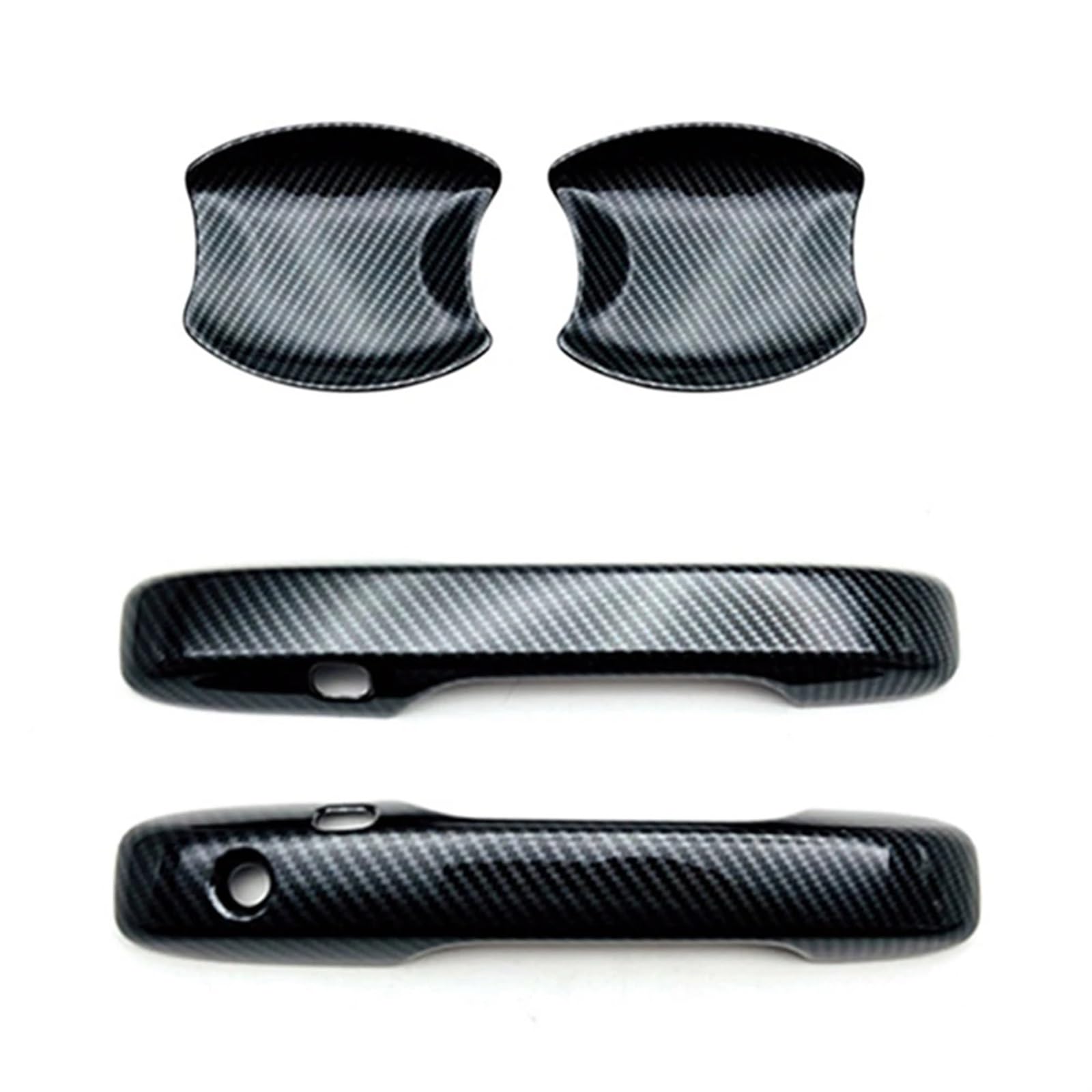 Ouvecr One Color For Hrv For Hr-V For Vezel 2021 2022 Rhd Car Carbon Fiber Front Door Handle Cover Trim Sticker Door Handle Bowl Cover Trims Car Outer Door Handle