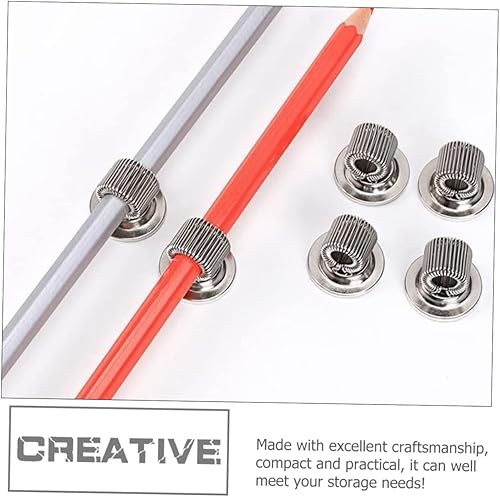 Miniatura 8 de Rotating Desk Organizer 6pcs Accessories Magnetic Pencil Holder for Refrigerator Fridge Accessories Manganese Pen Holder Compact Pen Springs Ring