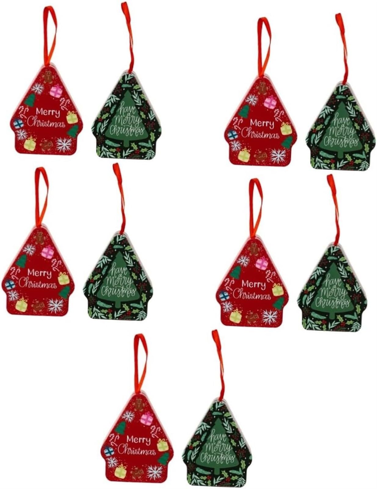 Scatola regalo di Natale, scatole regalo, 10 Barattoli di caramelle di latta di Natale Scatola regalo di Natale Biscottiera di Natale scatola di biscotti scatola di caramelle rotonda in ferro battuto