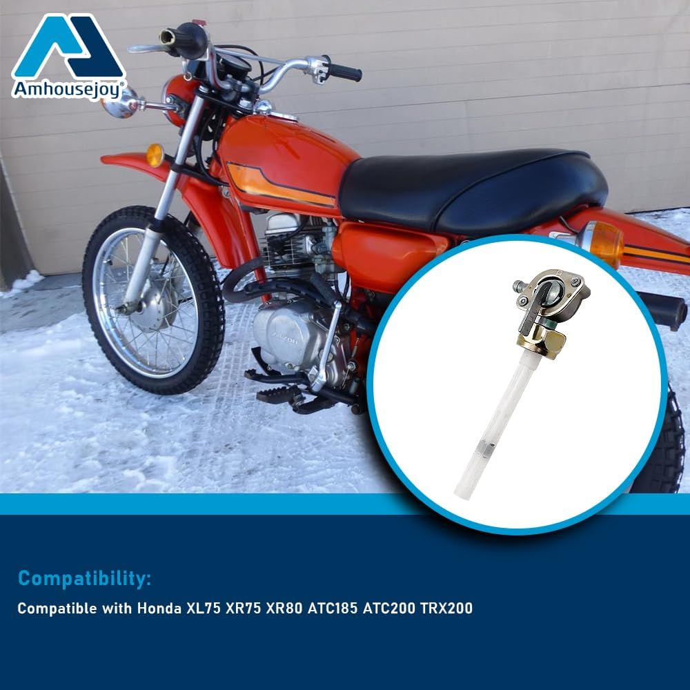 Fuel Valve Petcock Switch Fit for Honda XL75 XR75 XR80 ATC185 ATC200 TRX200