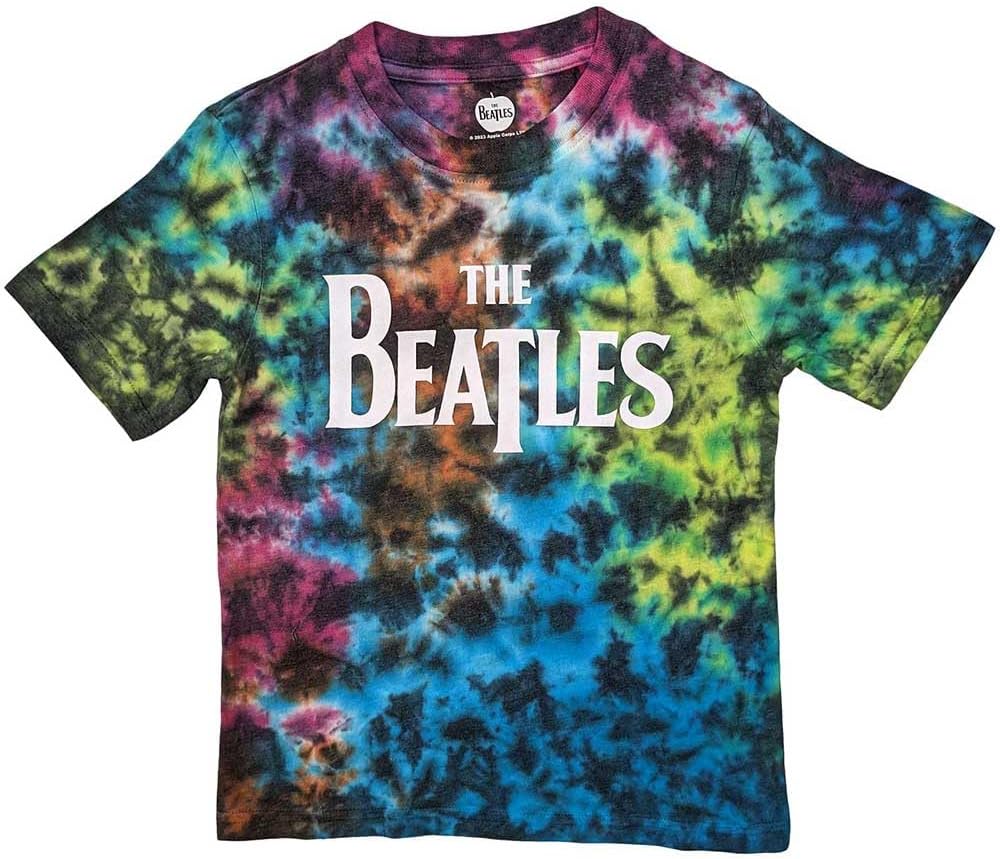 Men's Beatles Drop T Logo Stone Wash T-Shirt Grey