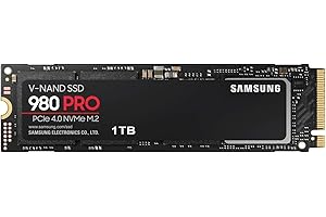 Samsung 980 PRO 1TB PCIe 4.0 NVMe M.2 SSD with Heatsink: NVMe...