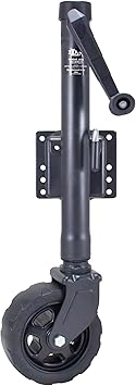 Dutton-Lainson Company - DLx-P Tongue Jack - Swivel Marine Tongue Jack for Boat and Trailer Applications - 1500lb. Capacity, 12" Total Travel, Heavy Duty with Wheel, Bolt On Installation - Made in USA