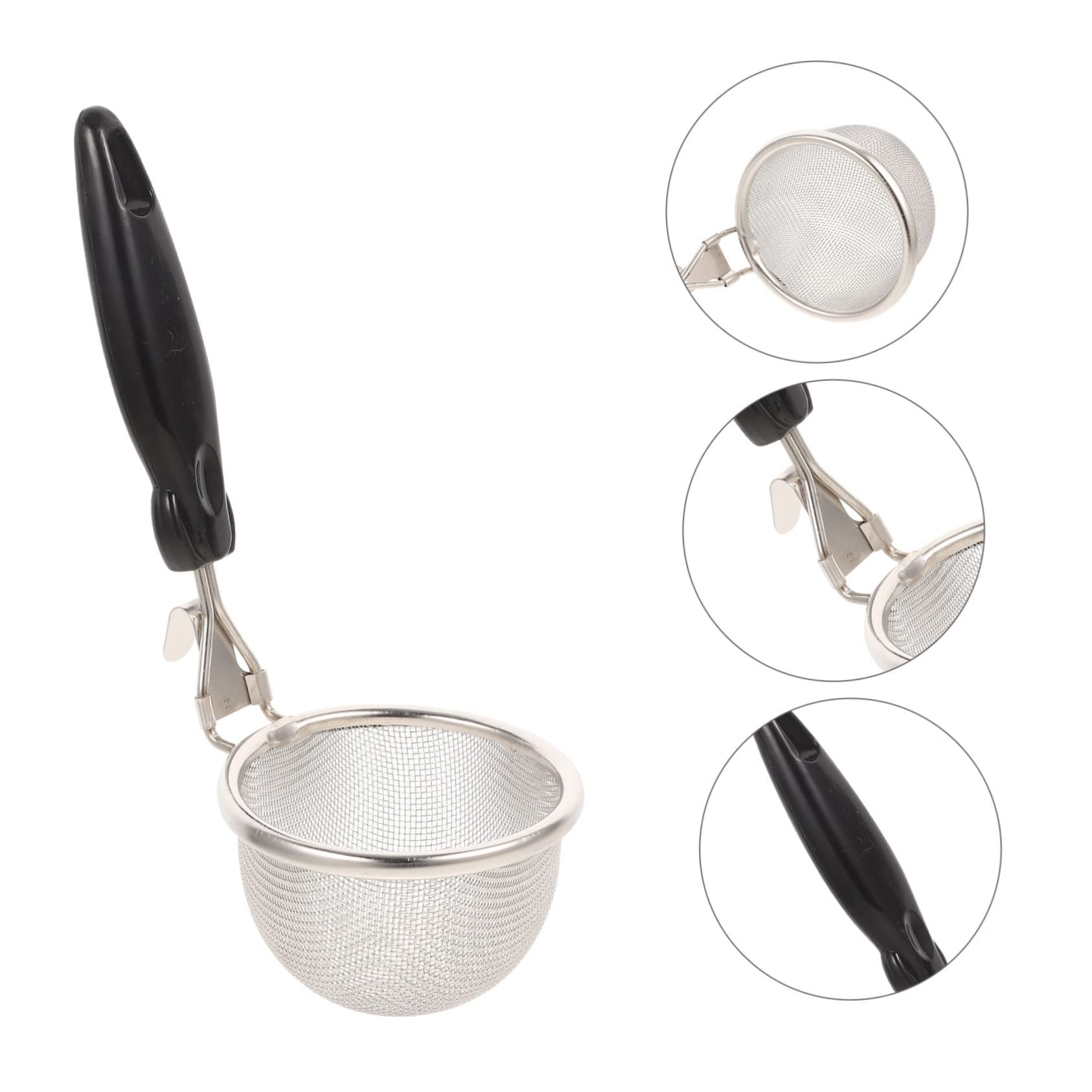 3piezas Colador Inoxidable Mango y Diseño Ranurado Para Pasta y Fideos Para Escurrir Verduras y Comidas