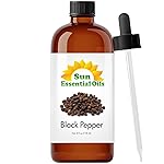 Sun Essential Oils - Black Pepper 4oz Bottle for Diffuser, Humidifier, Aromatherapy, Self and Home Care - Black Pepper Oil - Aromatherapy Oil