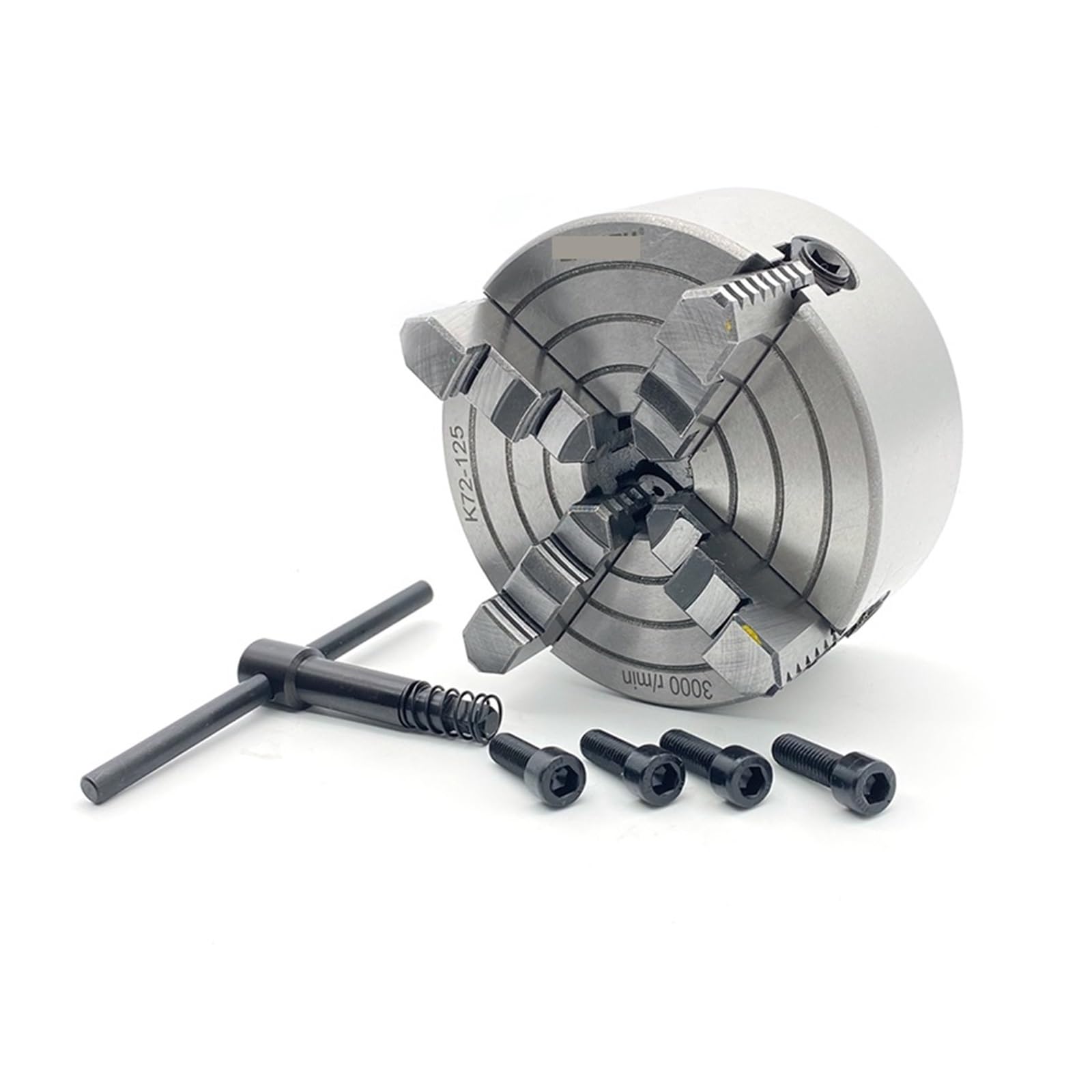 Mandrino A 4 Griffe Da 125 Mm K72 Mandrino Per Tornio A 4 Griffe