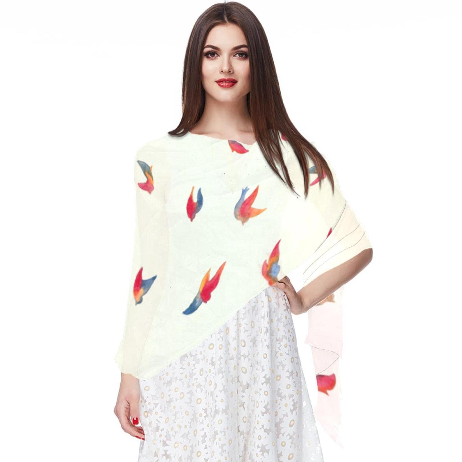 Écharpe pashmina pour femme contre le froid cou protégé grand foulard multicolore