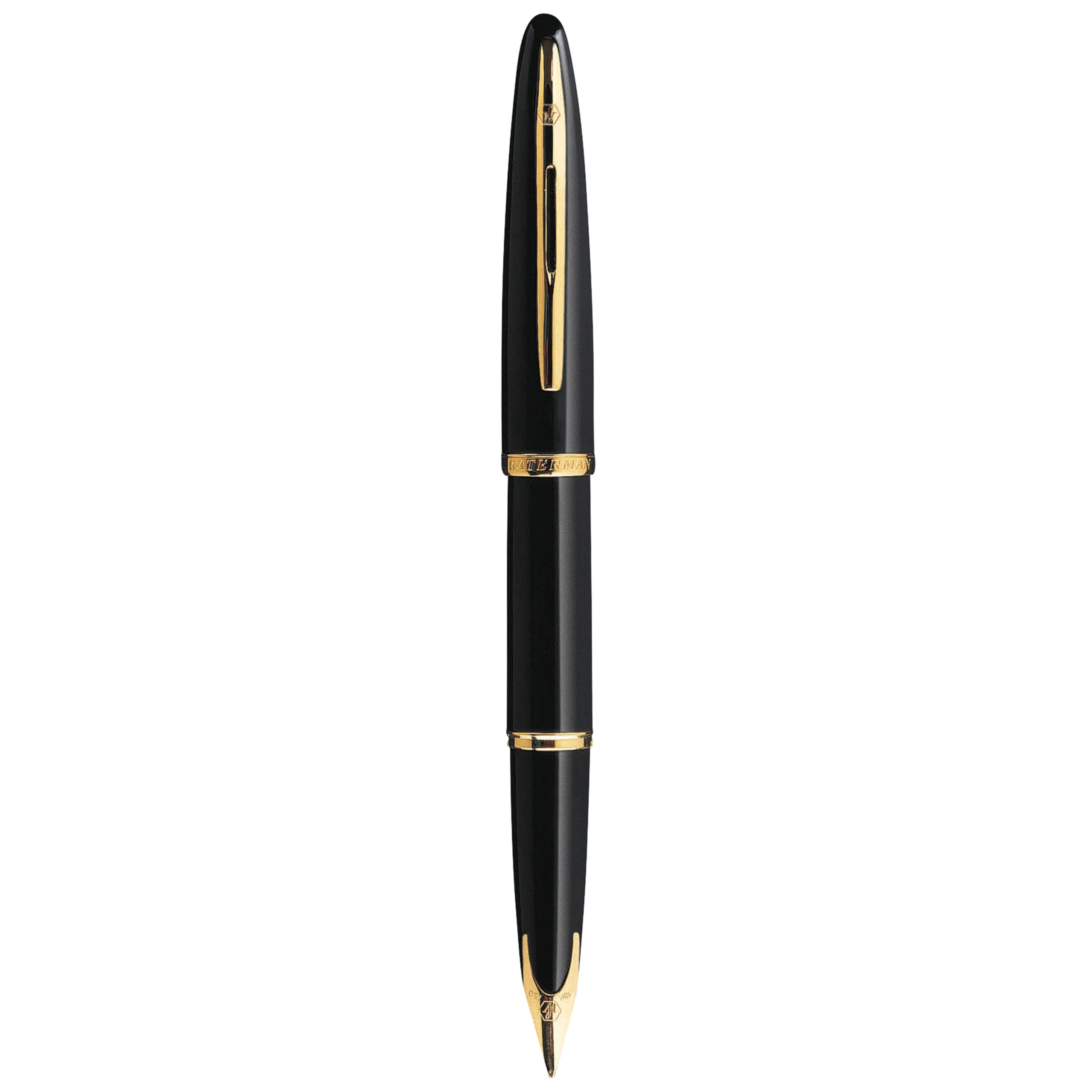 Waterman Carène: Penna Stilografica Lacca Nera GT, Pennino Fine