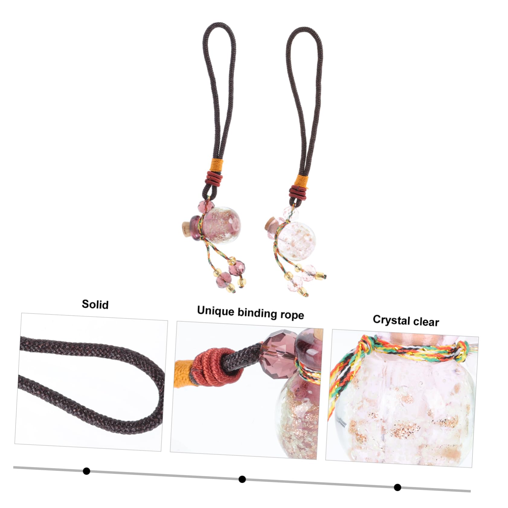 STOBAZA 10stücke Öl Parfümflasche Halskette Kreative Hängende Pendants Für Dekoration Handgefertigte Langlebige Und Stilvolle Duftflaschen