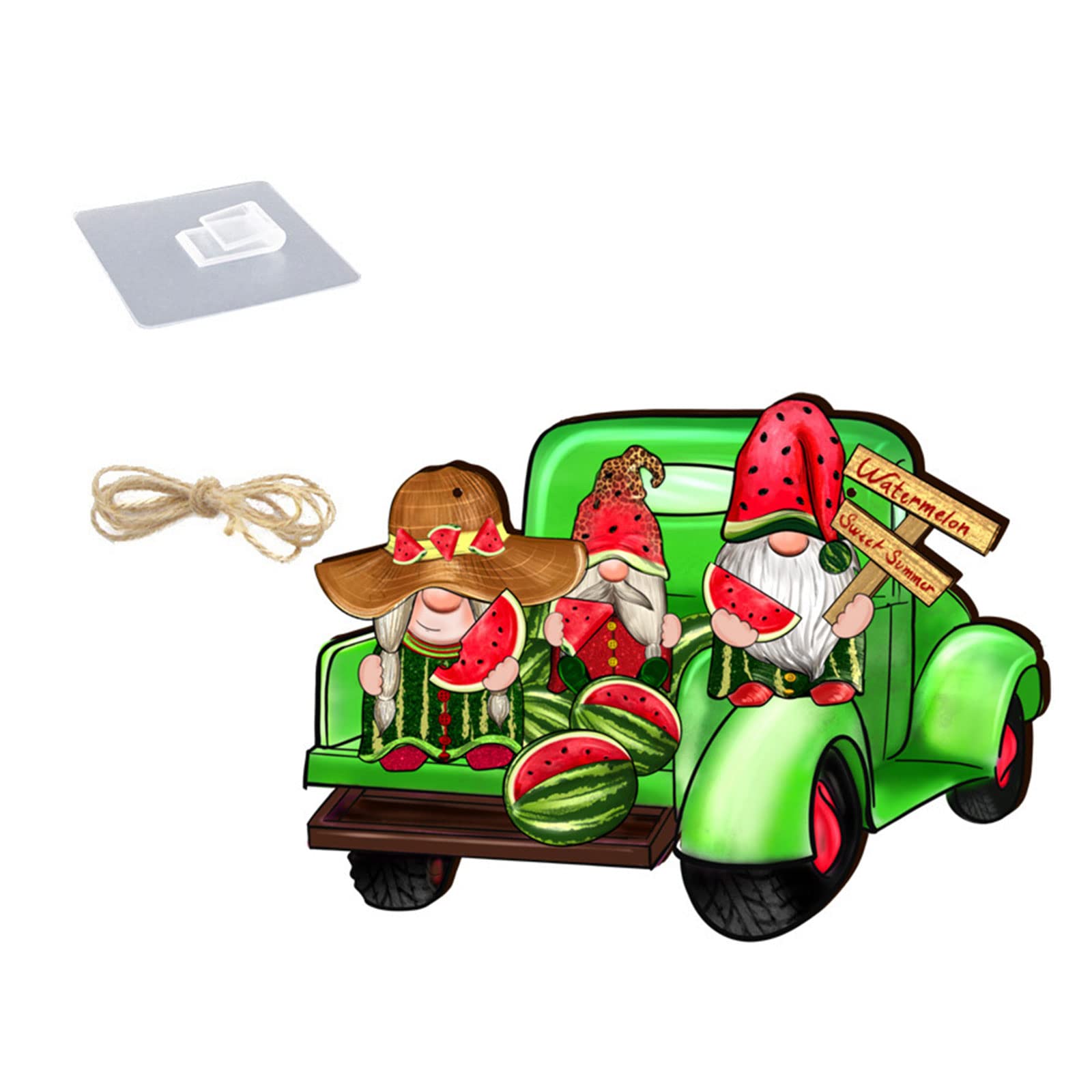 ZEPFJHE Wooden Pendants Wooden Hangings Ornaments Party Decoration Kid Gifts Home Hangings Pendant with Ropes Gnomes Ornaments for Tree Decorations Home