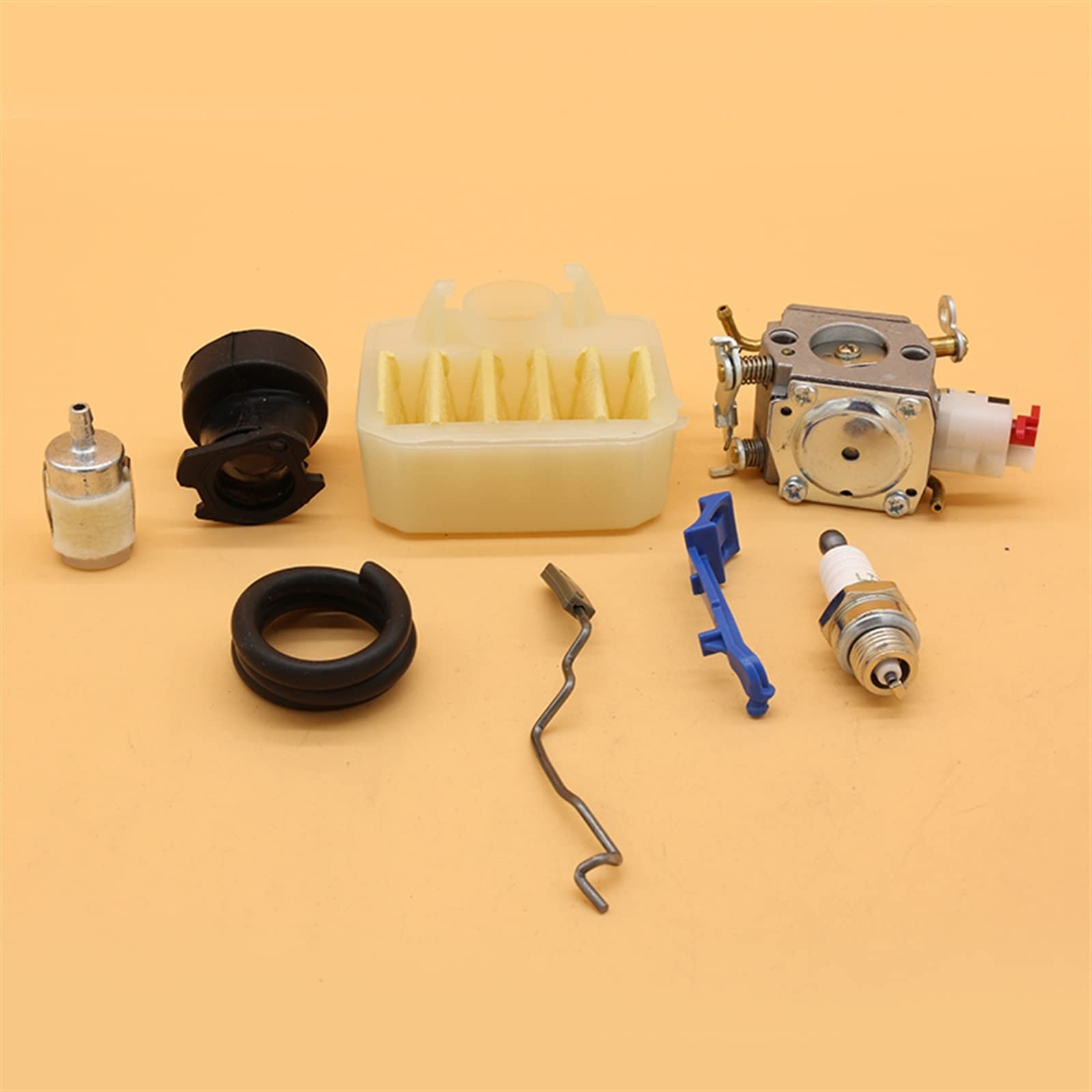 IWBR Filtro de Aire for carburador, Varilla de Acelerador de admisión, Manguera de Combustible Apta for Husqvarna 340 345 346XP 350, Piezas de Motor de Motosierra de jardín (Size : HUS345 42MM)