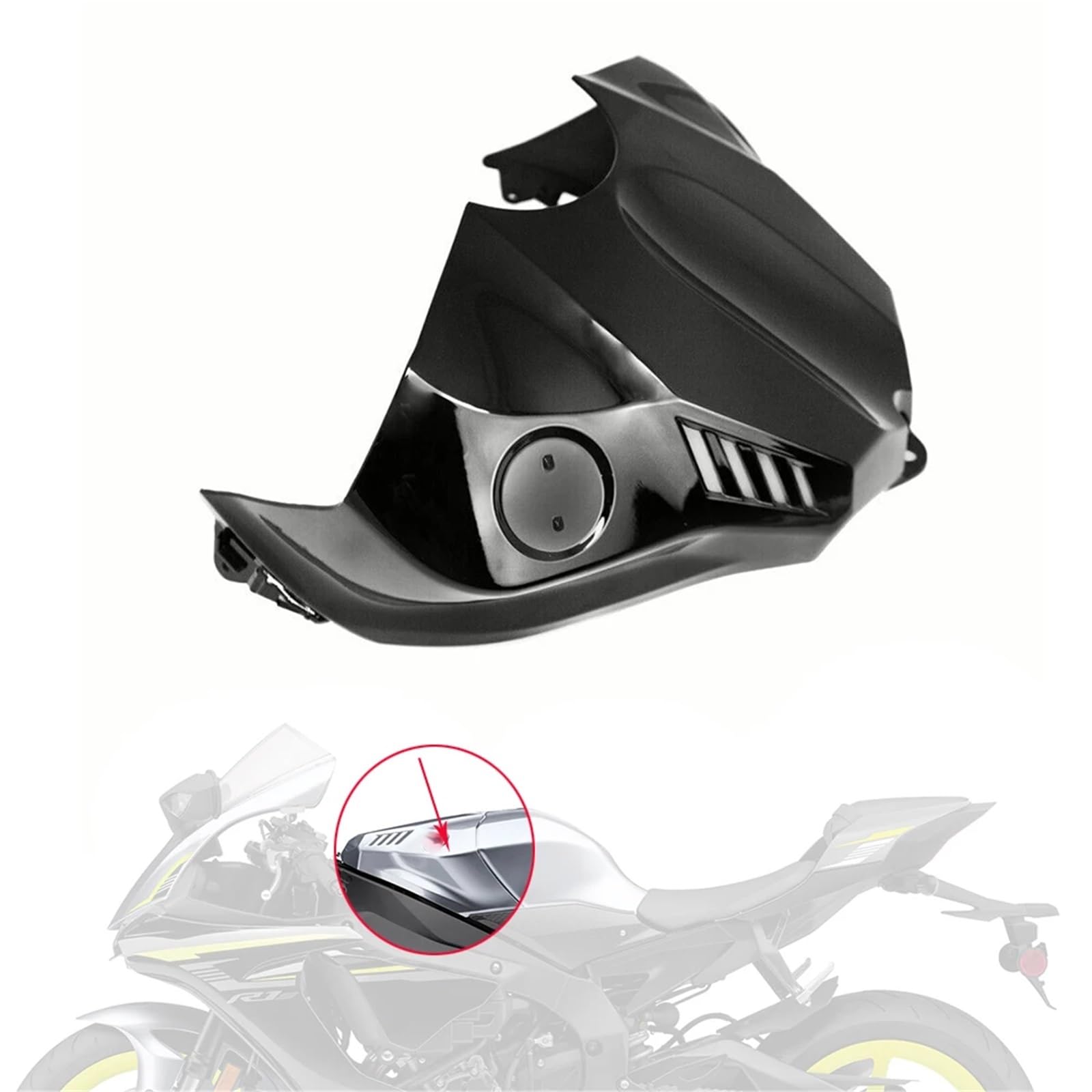 Per Yamaha YZF R1 R1M R1S YZFR1 2015-2019 Moto Chiave Di Accensione Copertura Della Cassa Del Serbatoio Carburante Pannello Centrale Carena Cowl