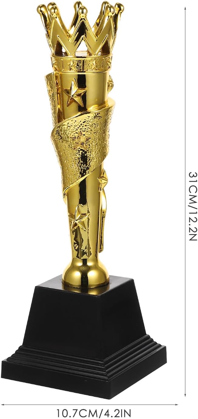 Prize Trophy Small Gold Wreath Trophy for Award Compact Sports Tabletop Celebration Reward for Competitions