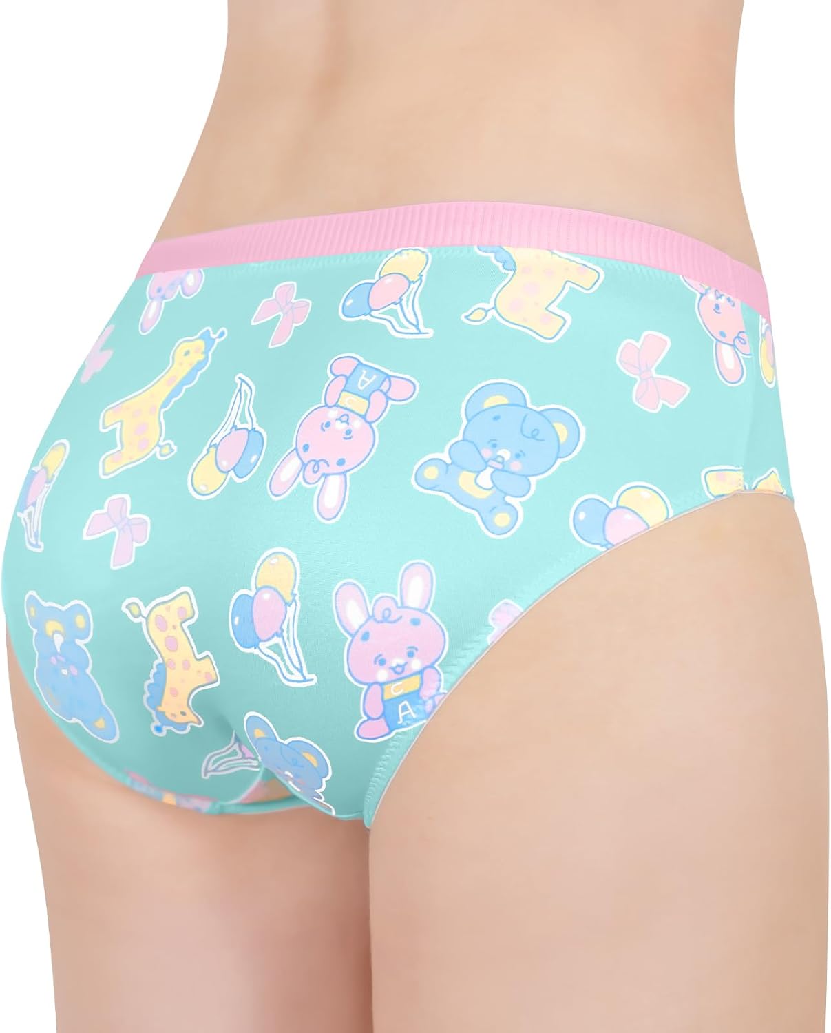 Littleforbig Women's Ladies Silky Underwear Full Print Hipster Briefs Babydoll Baby Parade 'Oopsie' Potty Panties - Image 2