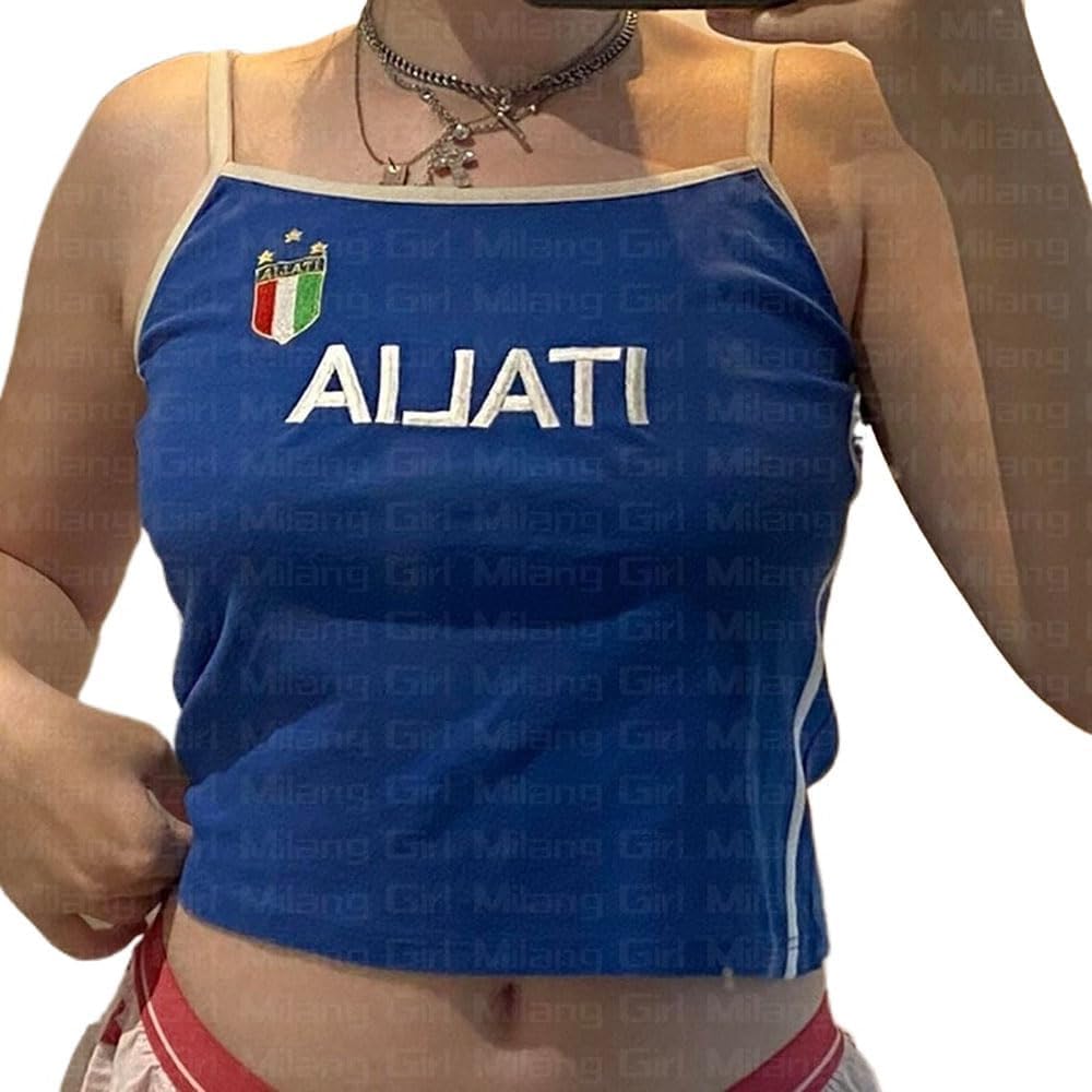 Vintage Graphic Baby Tees for Women Brazil Shirt Y2k Tops Mexico Crop Top Jersey 2000s Summer Going Out Tops - Image 7