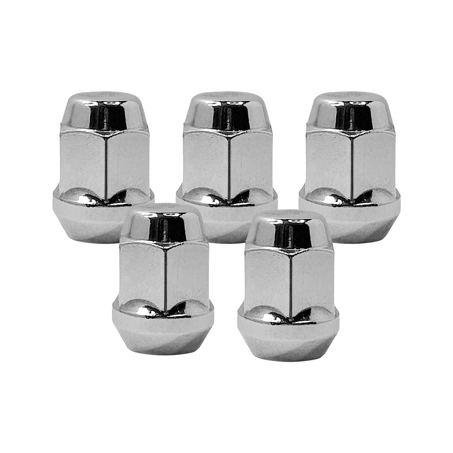 Mysttoo 5PCS M12x1.5 Chrome Wheel Lug Nut 611-074 Compatible with Dodge Grand Caravan Avenger Caliber Journey Neon Jeep Compass Patriot Intrepid Town