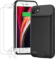 Vista 1 de Funda de batería para iPhone 8/7/6s/6/SE 2020 (2ª generación), 6500 mAh, cargador portátil, batería recargable, funda de carga compatible con iPhone