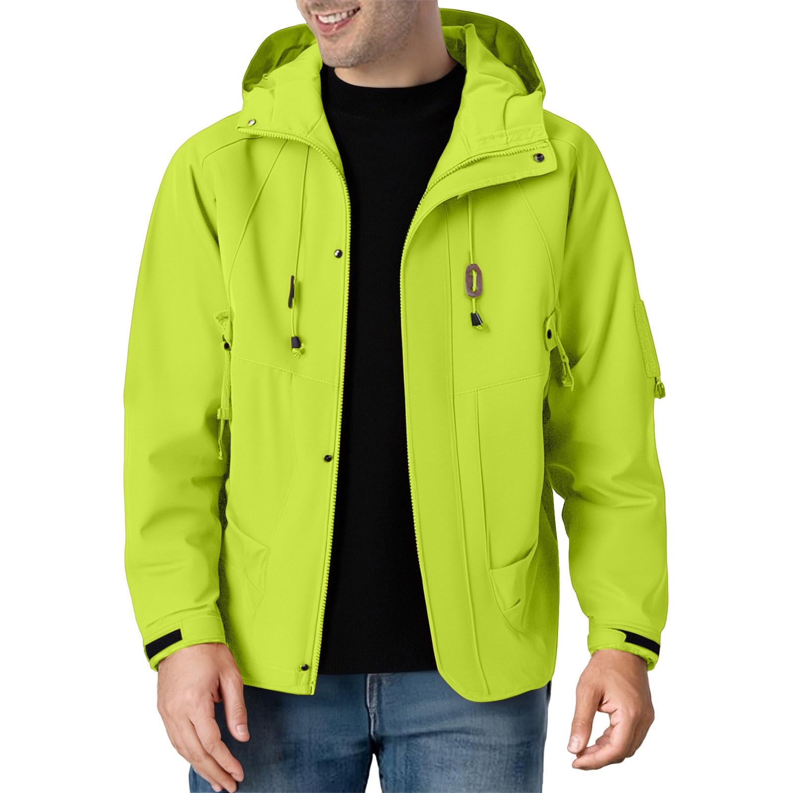 Chubasquero ligero para hombre, ponchos, protección solar, chaqueta para exteriores con abrigo O para hombre