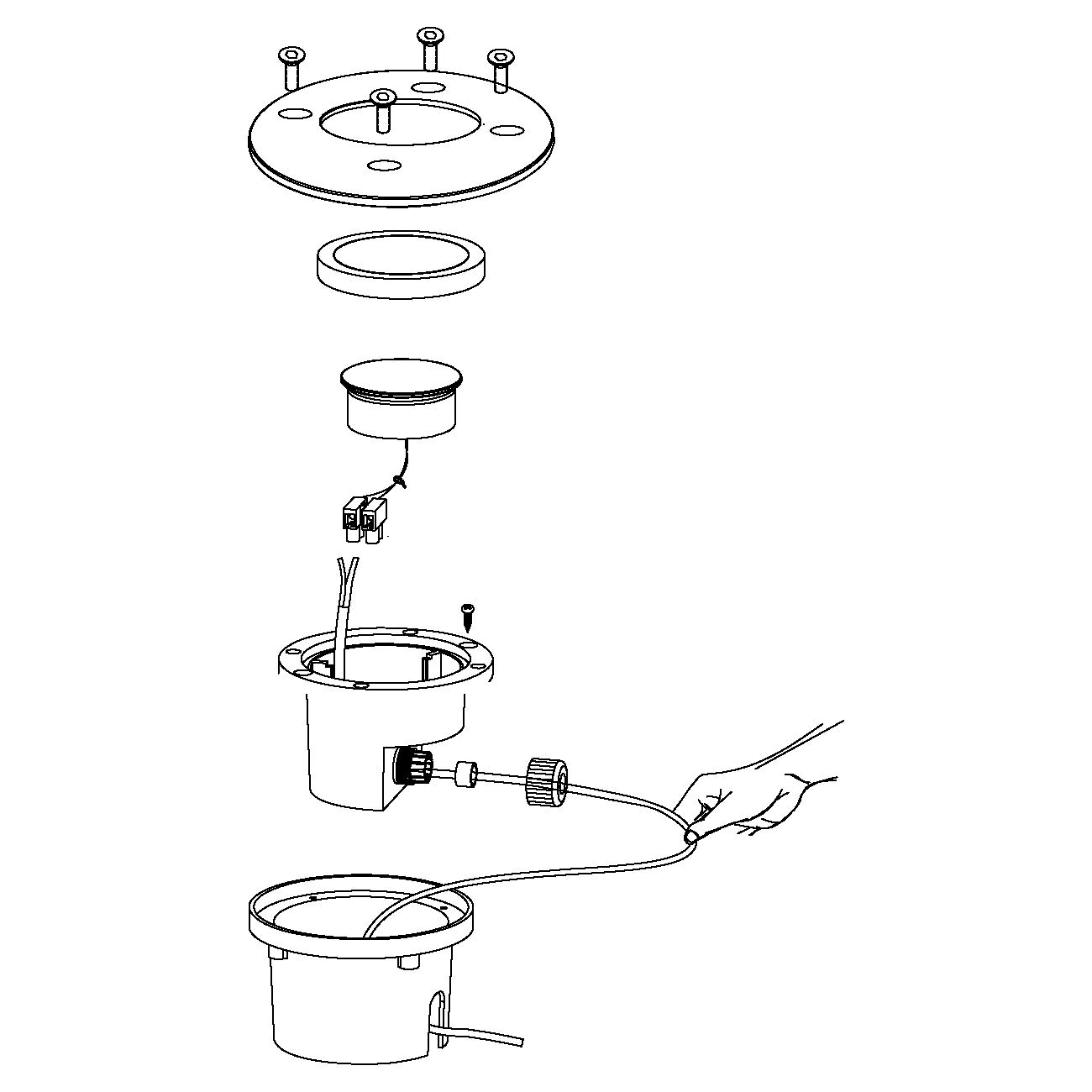 Eglo Lampada ad Incasso Pavimento Integriert