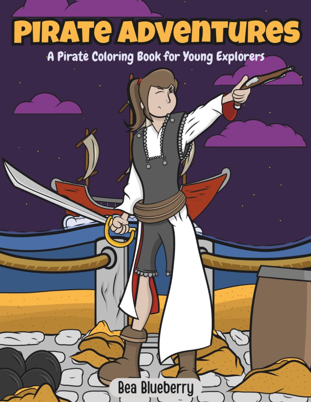 Pirate Adventures: A Pirate Coloring Book for Young Explorers (Epic Coloring Adventures)