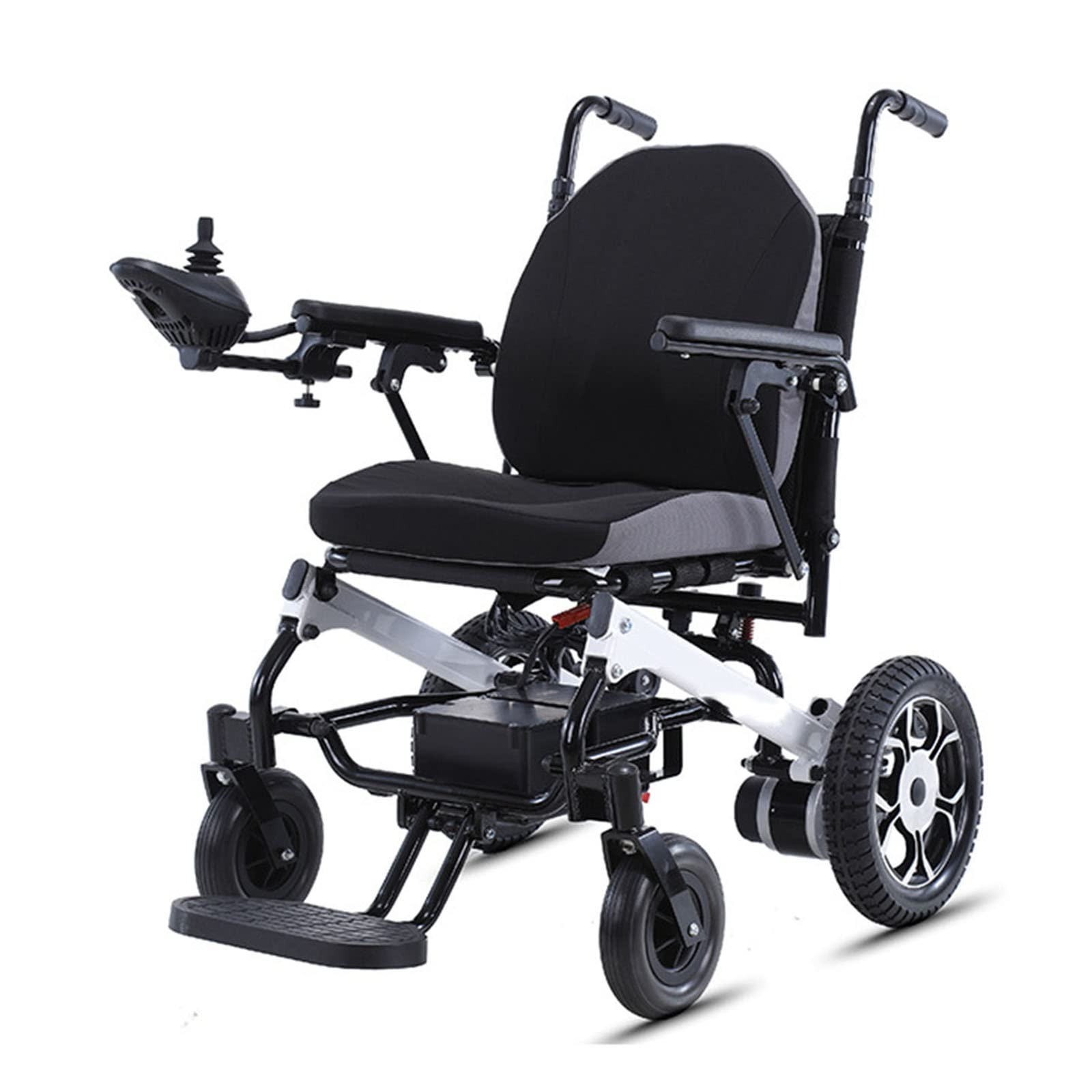 Sedia a rotelle elettrica Leggera, Sedia a rotelle Pieghevole con Batteria al Litio, Motore Intelligente da 250 W*2, Portata 120 kg, Adatta agli Anziani
