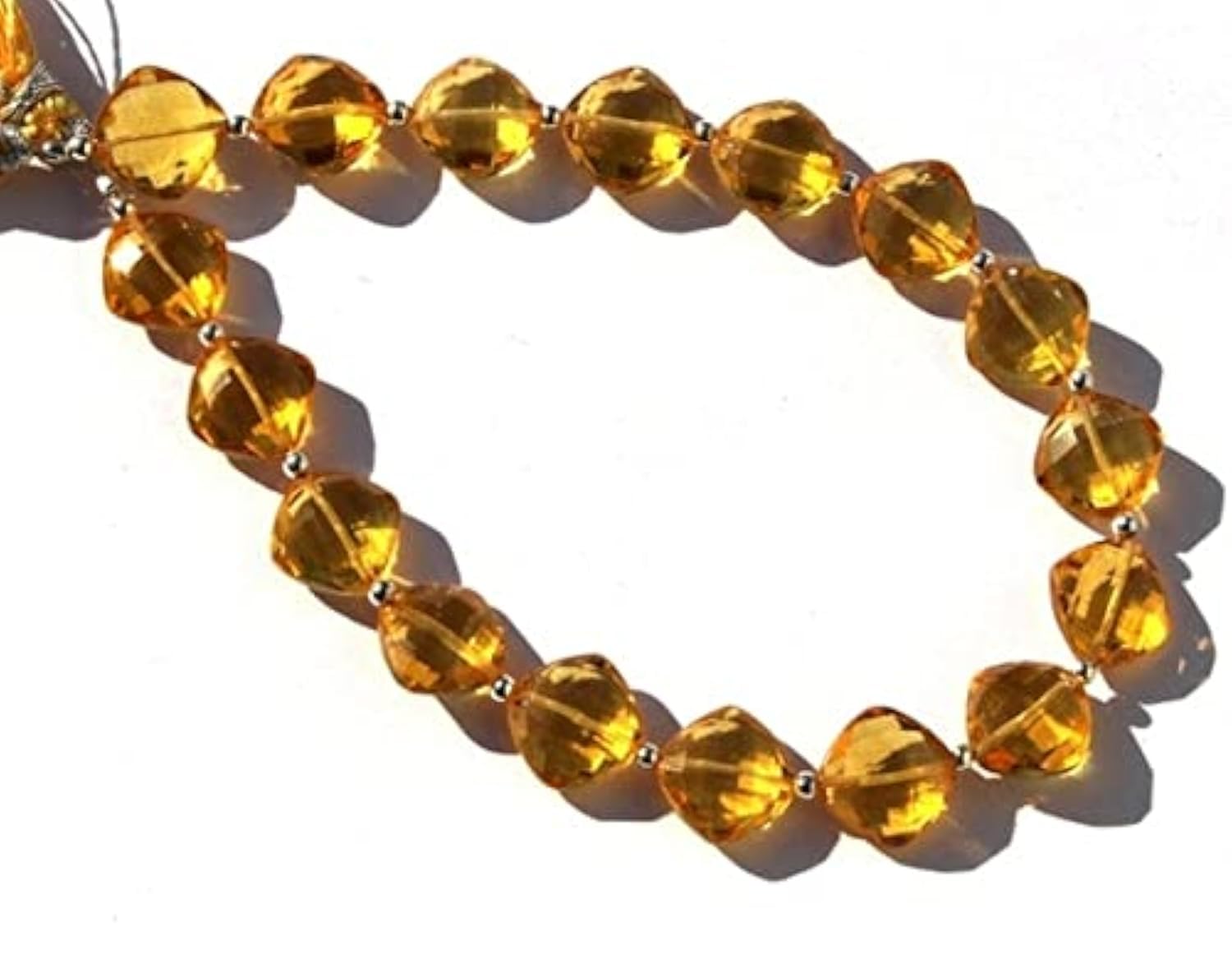 Citrine quartz briolettes à offrir aux passionnés de création de bijoux faits main