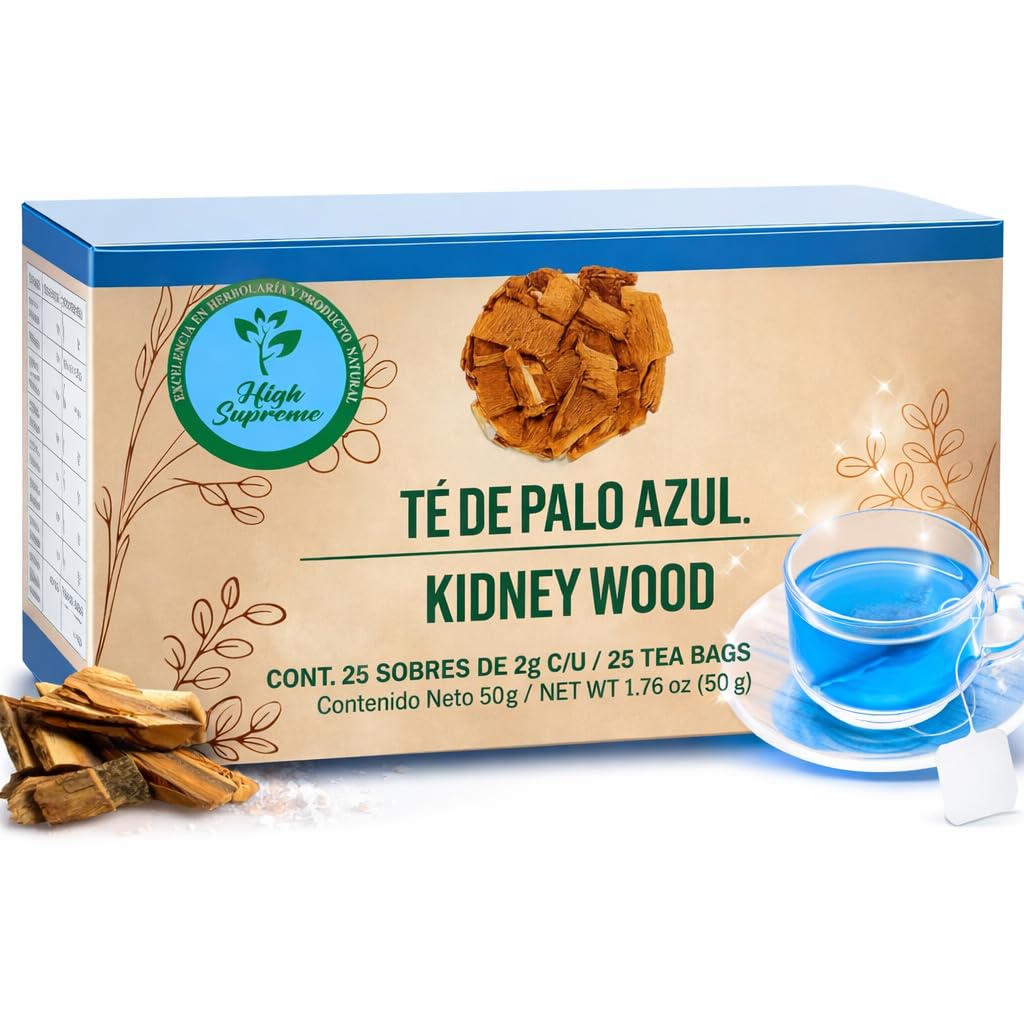 Amazon.com : Palo Azul Herbal Tea – 25 Tea Bags –Kidneywood (Blue