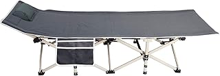 SogesHome Campingbett Feldbett Klappbett Camping Reisen mit Seitentasche Campingbett Klappbett für Camping Freizeit Garten...