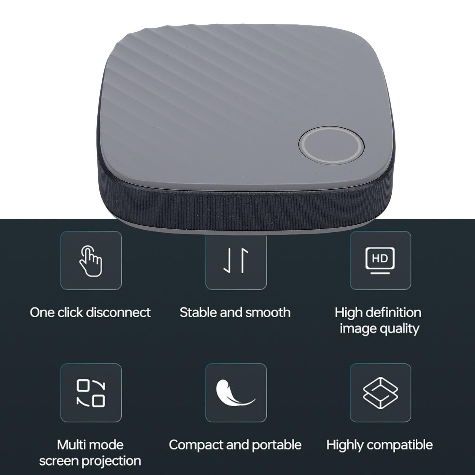 Annadue Adaptateur de Dongle D'affichage HDMI sans Fil 4K 1080P, Extension sans Fil HDMI Vidéo/Audio en Streaming WiFi de Smartphone vers HDTV/Moniteur/projecteur
