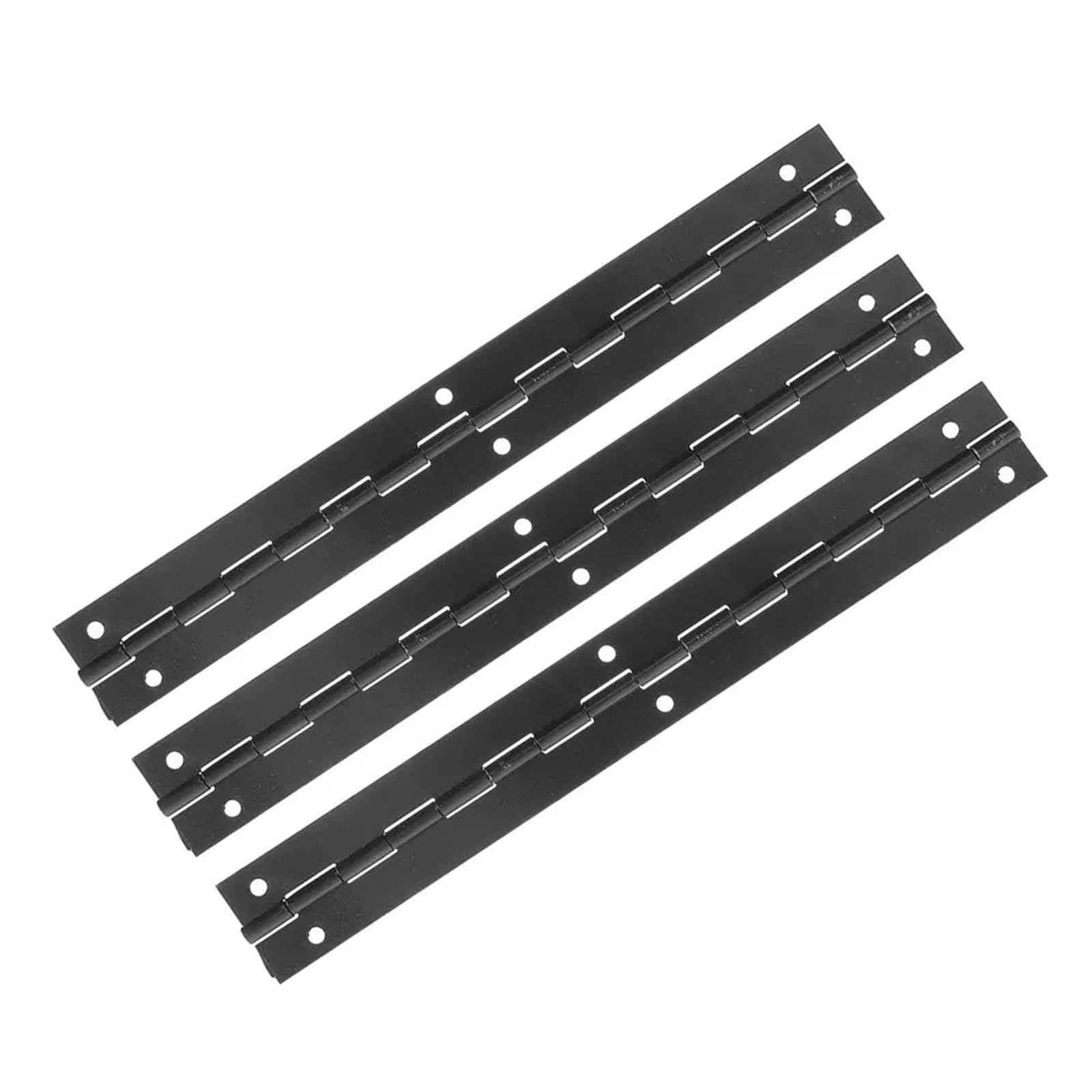 3Pcs Metal Hinges for Jewelry Box Long Smooth Quiet Rotation Strong Structure for Wooden Display Case DIY Projects for Pianos