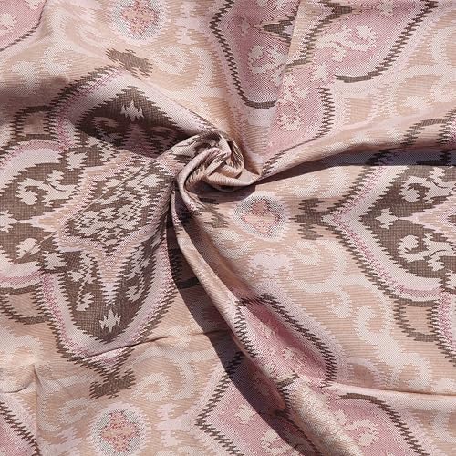 Image of Pure Source India Pure Cotton Elegance Bedding Set, Dreamy Cotton Comfort Double Bed Sheet with Pillow Covers (Rangoli Rose Brown)