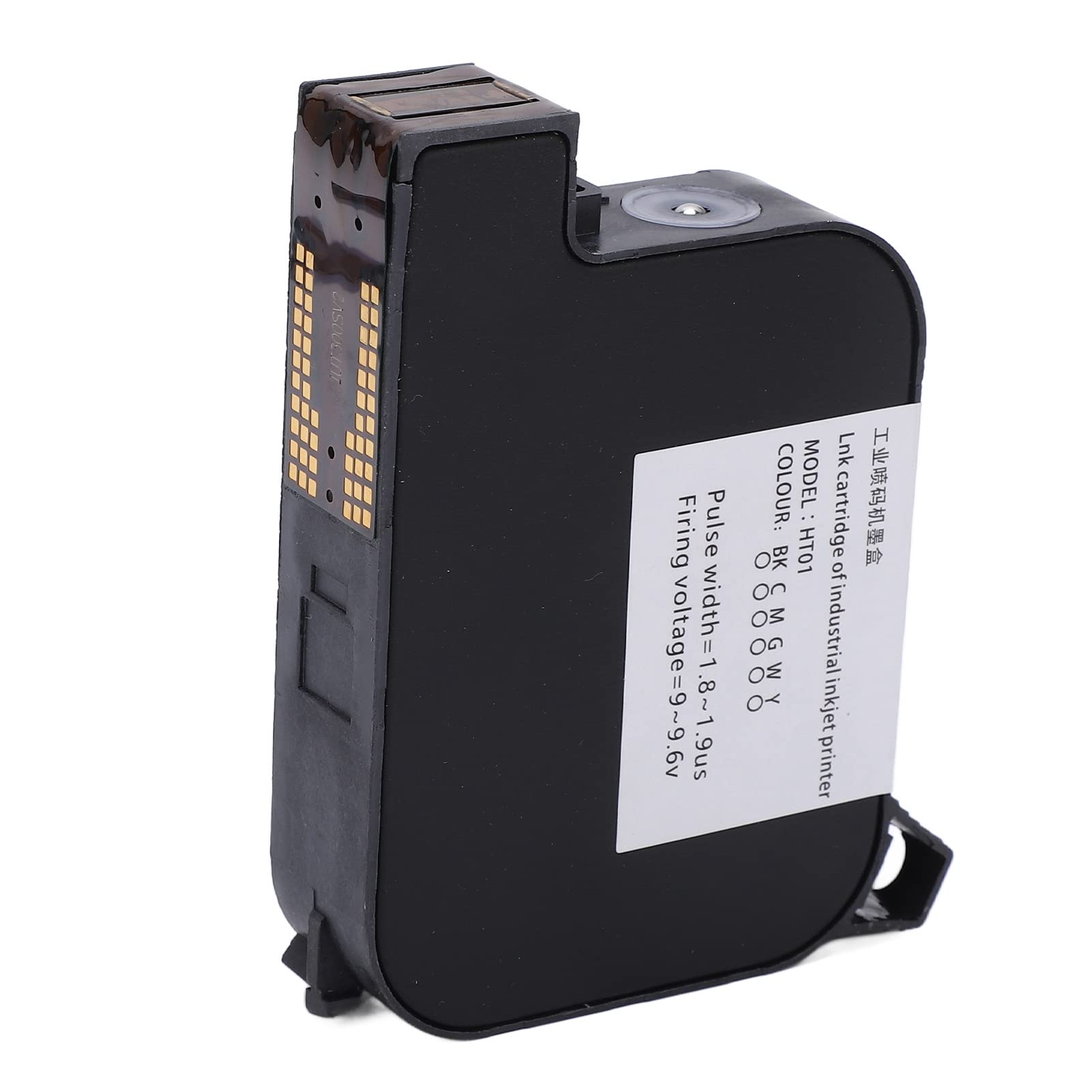 BORDSTRACT Cartucho De Tinta Para Impresora Portátil De 42 Ml, Reemplazo De Cartucho De Impresora De Inyección De Tinta De Secado Rápido Para Impresora De Inyección De Tinta Portátil(12,7 Mm)(Negro)