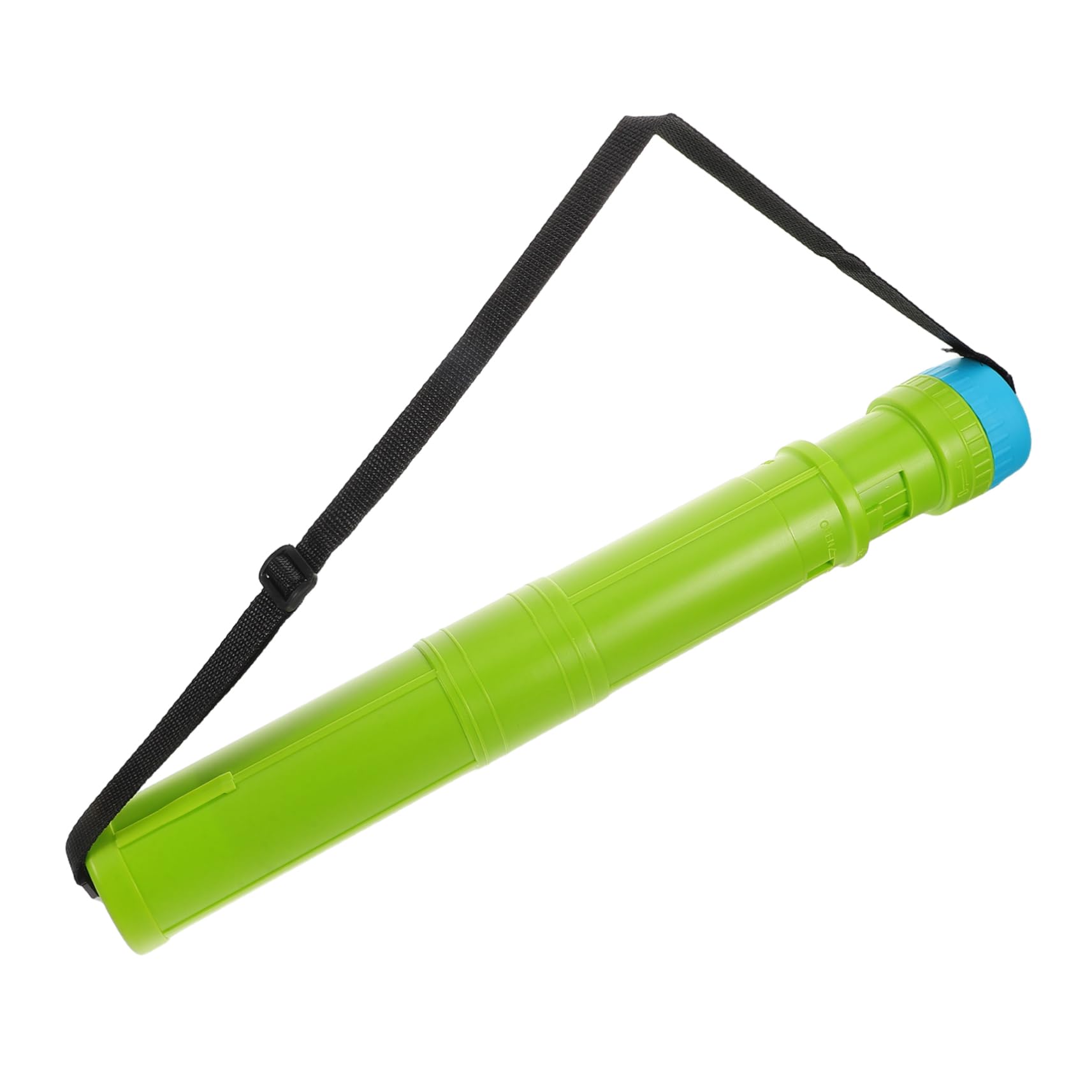 KALLORY Multi-use Telescoping Tube Plastic Storage for Artwork Posters Blueprints Lightweight Lid Strap