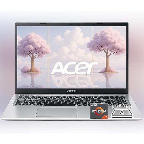 acer Aspire 3 Premium Laptop Computer Featuring Backlit Keyboard | AMD Ryzen 7 7730U CPU | 16GB RAM | 1TB SSD | 15.6" FHD Display | Webcam | Fast Wi-Fi 6 | Copilot AI Chat | Type-C | Windows 11 Pro