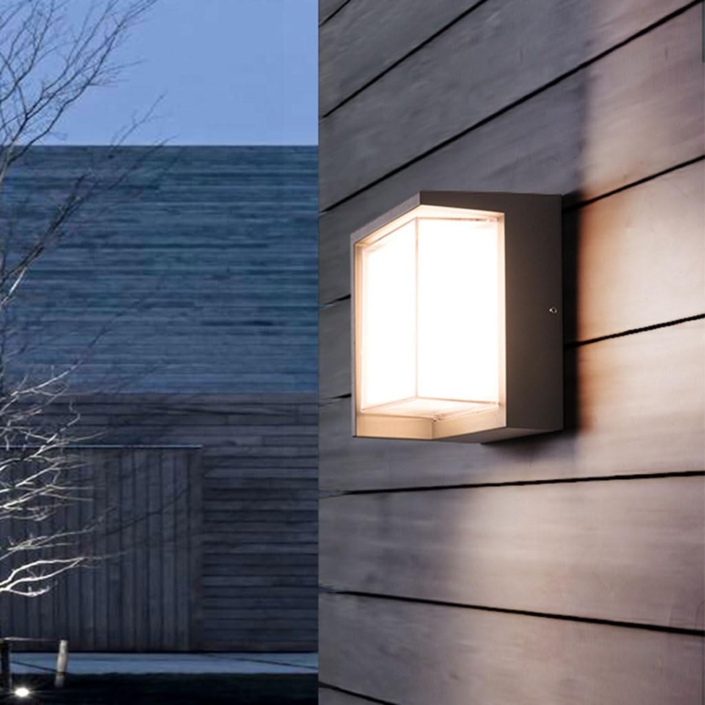 Applique Murale Exterieur Applique murale Led étanche, éclairage d'extérieur, luminaire décoratif d'intérieur, idéal for une terrasse, un balcon, une maison, un jardin ou une Villa, Simple et créatif