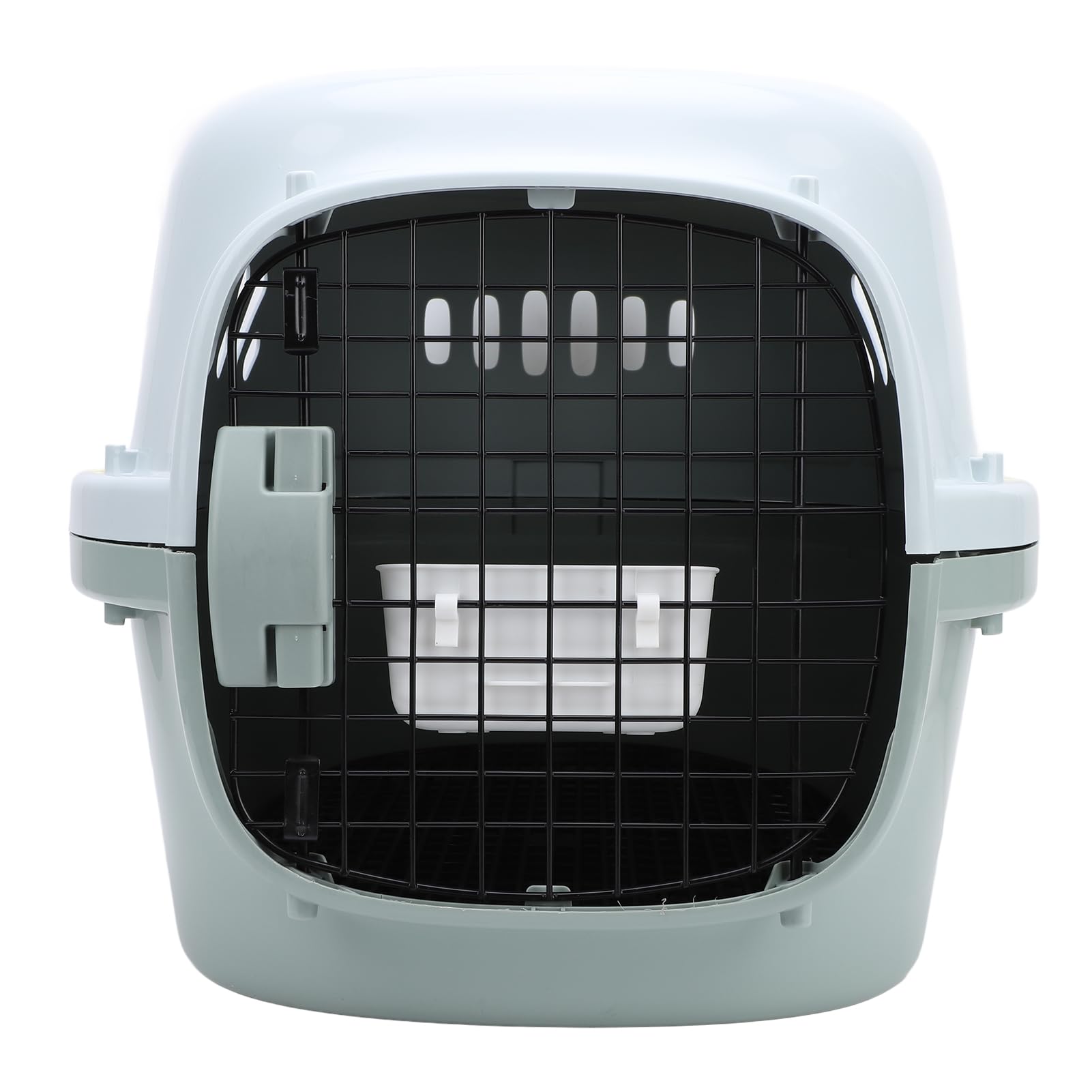 Transportín de Viaje para Gatos, Transportador de Viaje Portátil para Mascotas con Lados Rígidos, Transportador de Ligero y Plegable para Gatos con Puerta con Cerradura, Gran Espacio, (Grande)