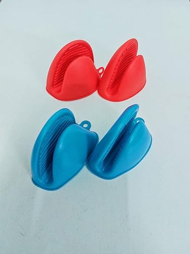 Miniatura 2 de 2 pares de guantes de silicona, soporte para ollas, protector de manos y dedos, guantes de horno, guantes para freidora de aire, guantes de horno,