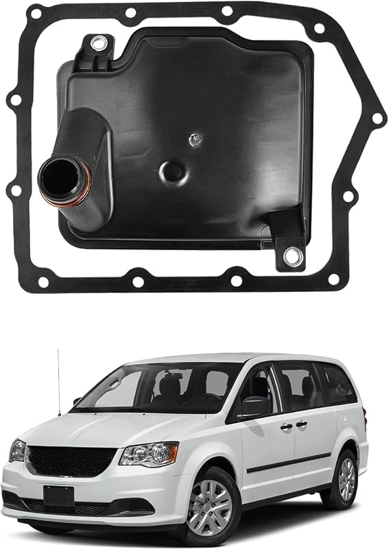 Kit de filtro e junta da transmissão automática 62TE TOP-MAX para Dodge, Chrysler e Ram – 1 filtro + 1 junta