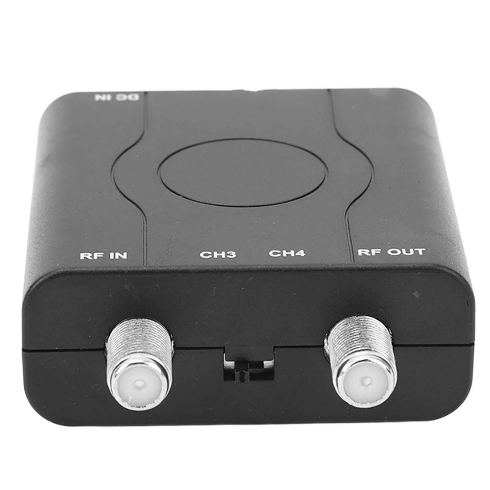 Adattatore convertitore video ad alta risoluzione, adatto per sistemi home entertainment, con adattatore modulatore di frequenza VHF controllato PLL