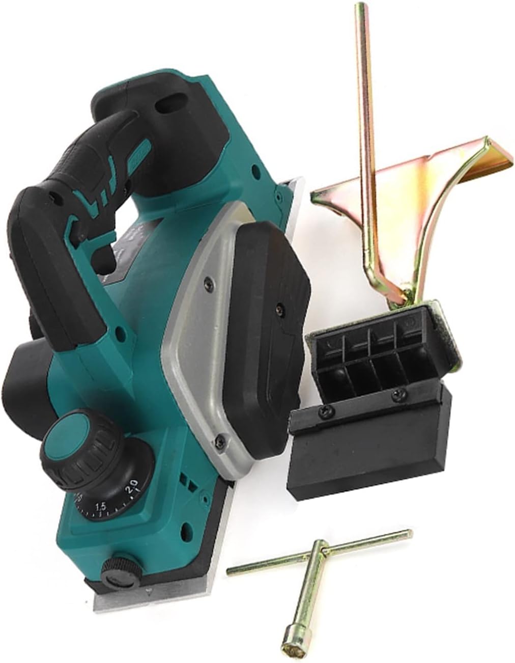 18V Rechargeable Electric Planer, with Wrench Cordless Hand Tool, Suitable 18V Power 15000rpm MINGPING